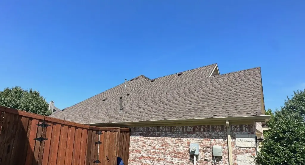 Completed roof replacement project in Milton